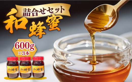 和蜂蜜（ニホンミツバチ） 600g×3本《壱岐市》【和蜂ファーム壱岐】[JDP006] ハチミツ 蜂蜜 はちみつ 日本ミツバチ 84000 84000円