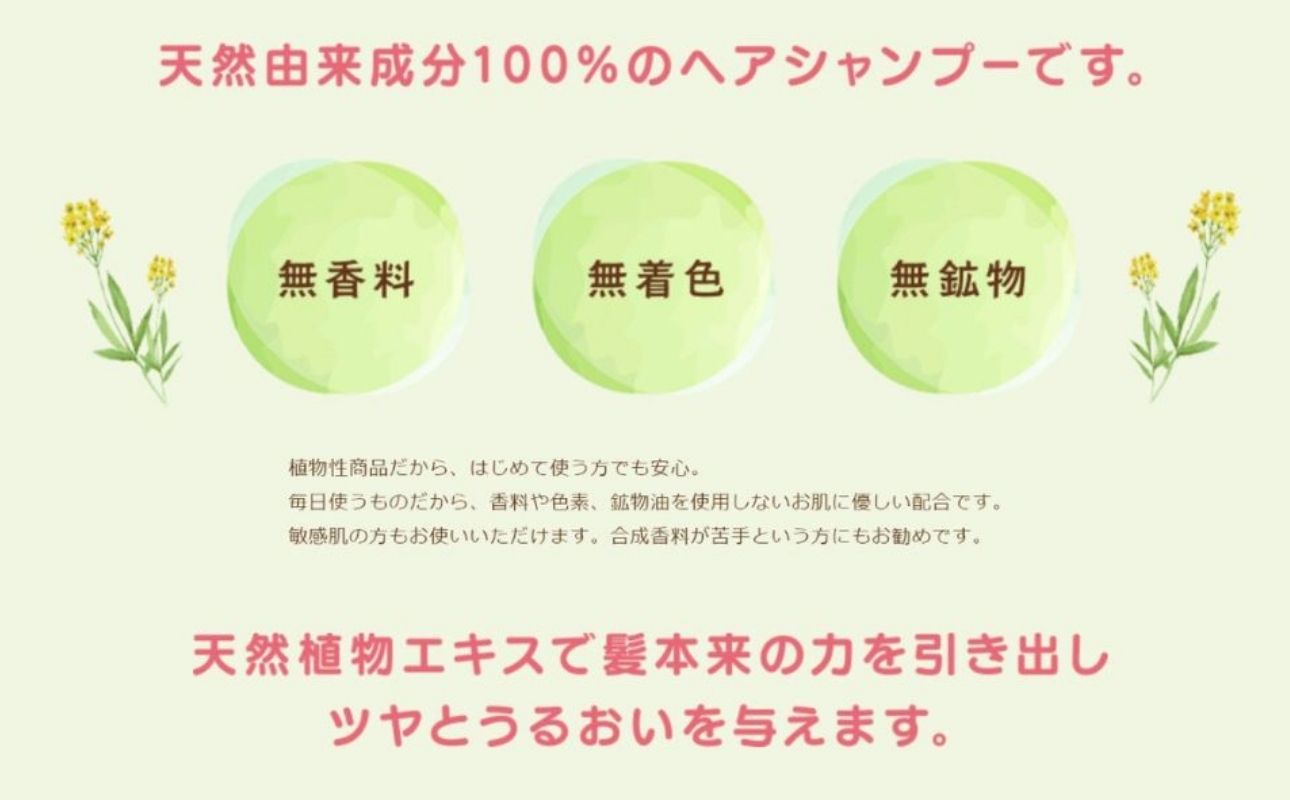 100%天然のヘアシャンプー「夢見るシャンプー」300ml 1本【シャンプー ヘアケア 浴用 オーガニック 天然由来 ナチュラル 三重県 四日市市 ふるさと納税】