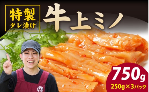 豪州産 特製タレ漬け 牛上ミノ 250gx3パック　(計750g)  [B-019011]