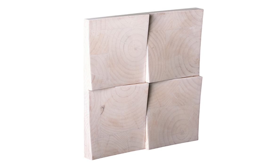 No.1115-02 【壁面装飾オブジェ】瓦〜kawara〜/雪白（白）　2500g