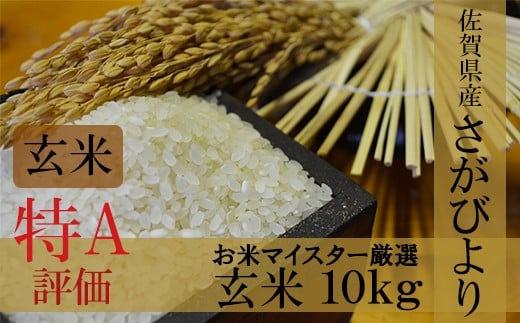 【11月より発送開始】新米 令和7年産 佐賀県産 さがびより 10kg 玄米【15年連続 特A評価】B-21