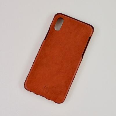 ふるさと納税 七尾市 【iPhoneXS用】本革ケース/ブラウン/ハンドメイド |  | 01