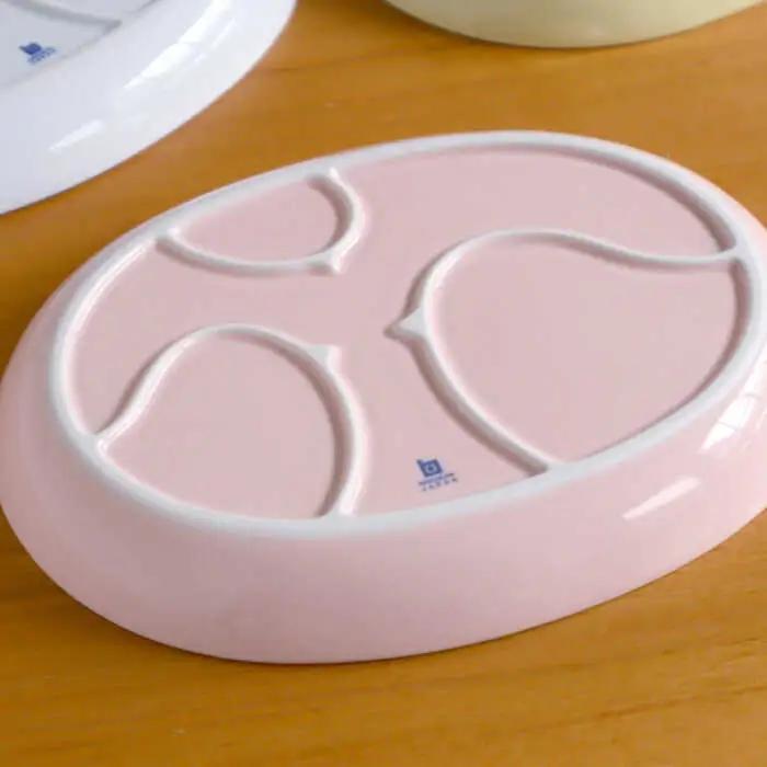【白山陶器】【PiPi】お子様用食器 ピンク 5点セット【波佐見焼】[TA195]