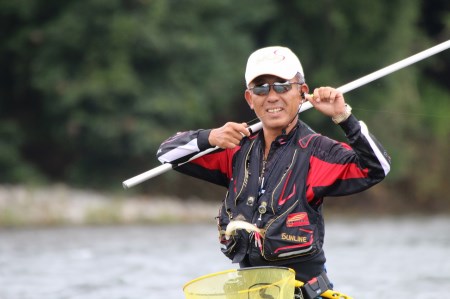 198-1【日本製・鮎竿】サンテック FM-X AYU SG 超硬コロガシ 90 