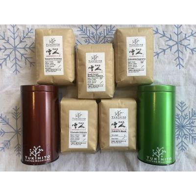 ふるさと納税 八尾市 直前焙煎!スペシャルティコーヒー飲み比べセット(コーヒー豆保存缶2個付き)(D195)