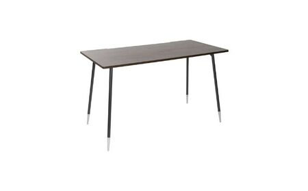 【＆FREL】ワークテーブル 天板（ウォールナット）脚/フレーム（ブラック）幅90 奥行45 高さ72 インテリア デスク シンプル ワークデスク 作業デスク 作業テーブル パソコンデスク  ホワイトウッド ※離島への配送不可