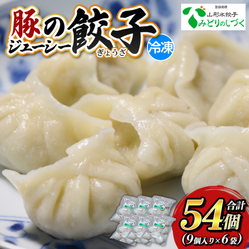 豚のジューシー餃子 9個入り×6袋(計54個) FY25-006
