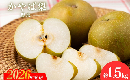 No.2923かやば梨「豊水」約1.5kg【2026年発送】