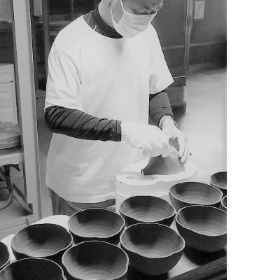 ふるさと納税 瑞浪市 つばめ工房　 黒土　酒器3点セット(プラチナブルー) |  | 03