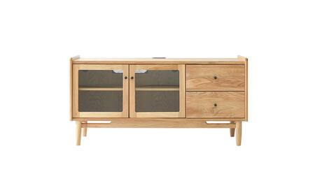 旭川家具 MUKU工房オリジナル ジャム テレビ台 ハイ 120 北海道ナラ_04578