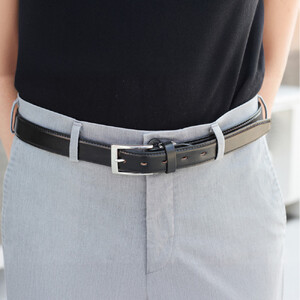 栃木レザー使用｜希少ハーネスレザーの贅沢ビジネスベルト｜Business belt｜チョコ｜minca（全3色）