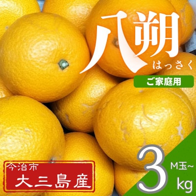 【先行予約】【ご家庭用(キズあり)】大三島産 八朔　約3kg【K003220M3】【1668591】