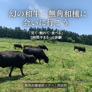 無角和種堪能ツアー 2名様分（見て・触れて・食べる体験）