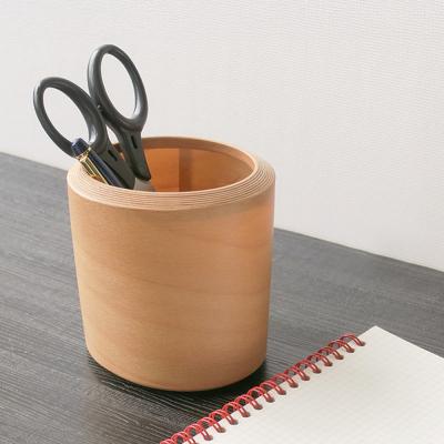 ふるさと納税 弘前市 BUNACOペンスタンド oval(ライトブラウン) 1個|24_brb-030101a |  | 01