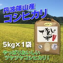 【ふるさと納税】【令和6年産 新米】お米のおいしさ伝えたい！丹波篠山産コシヒカリ5kg×1 | 白米 100％単一原料米 産地直送米 贈答 おいしい お米 精米 コシヒカリ ブランド おこめ 健康 ギフト 内祝い 贈り物 送料無料 おすすめ 人気 口コミ