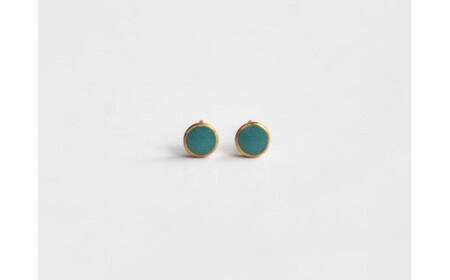 Kenichi Kondo Point pierce turquoise （七宝ピアス・ターコイズ）| 埼玉県 北本市 七宝 七宝焼き ピアス ﾋﾟｱｽ ぴあす 装飾 ギフト 作品 手づくり アクセサリー おしゃれ きれいめ フォーマル カジュアル プレゼント クリスマス