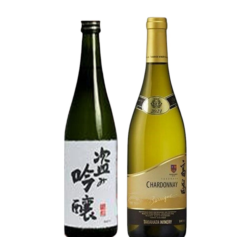 【ふるさと納税】日本酒 白 ワイン セット 米鶴 盗み吟醸 720ml バリック シャルドネ 750ml 計2本 [tk06ayt180138 山形県 高畠町 小田部商店] 白ワイン お酒 飲み比べ