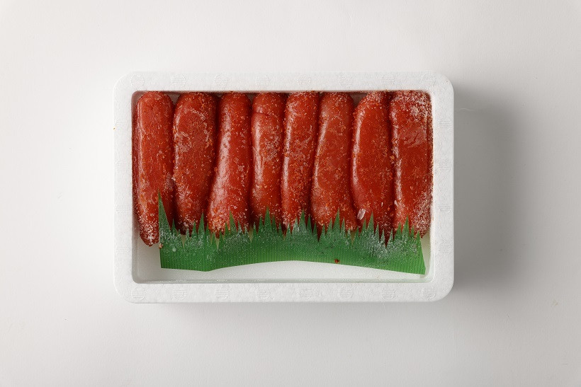 【S-200】辛子明太子 上切子200g(スリーブ入り)