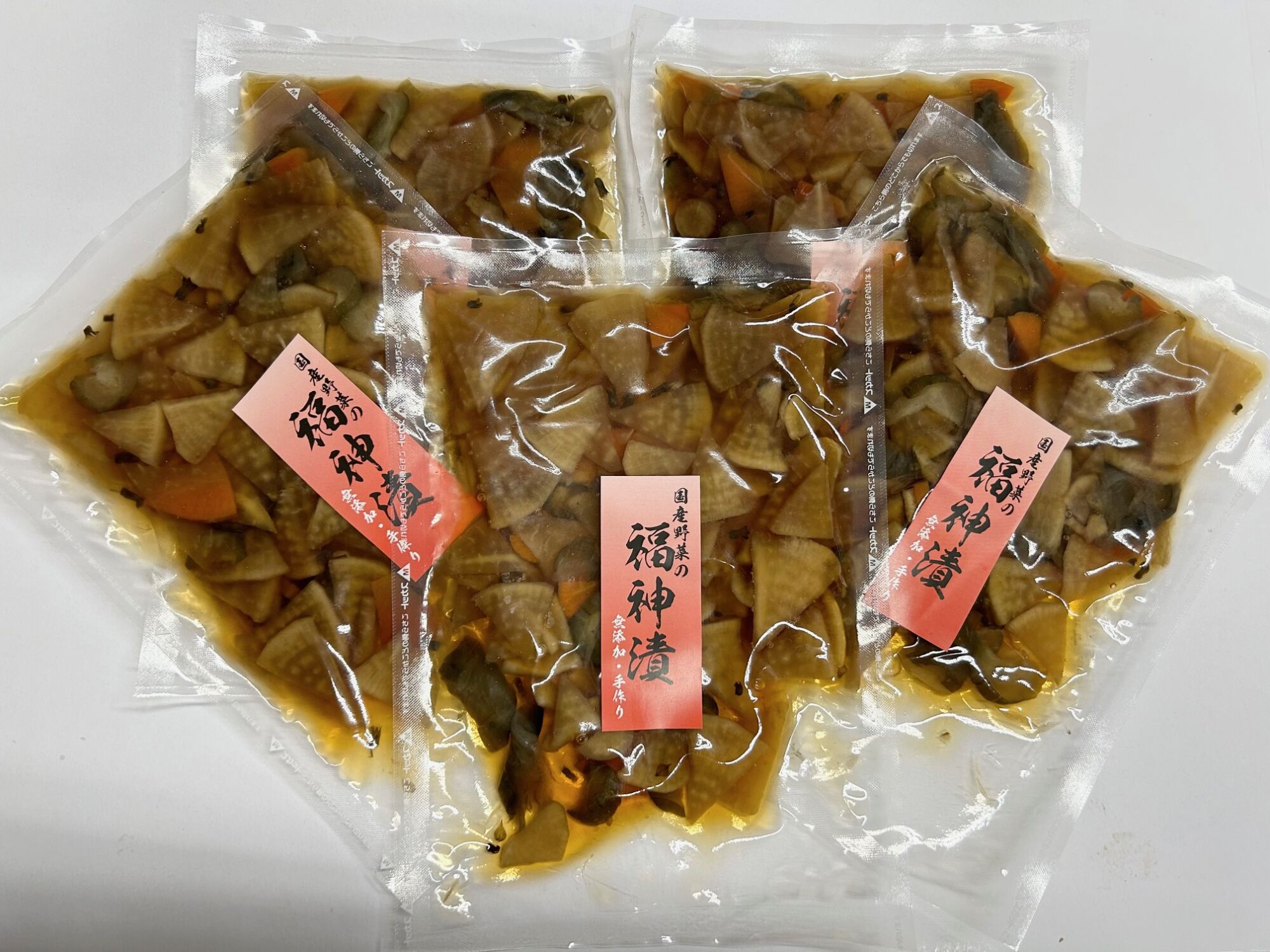 国産野菜の大人な福神漬(無添加・国産) 計500g 100g×5袋 / 福神漬け 漬物 国産 / 恵那市 / マルコ醸造 [AUCT013]