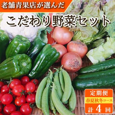 ふるさと納税 時津町 【発送月固定定期便】こだわり野菜セット 7〜8品目 詰め合わせ (時津町)全4回