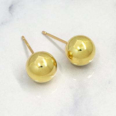ふるさと納税 甲府市 甲府市発k18イエローゴールド 丸玉ピアス 8mm 18金 スタッド 定番 [PS-1106YG] |  | 01