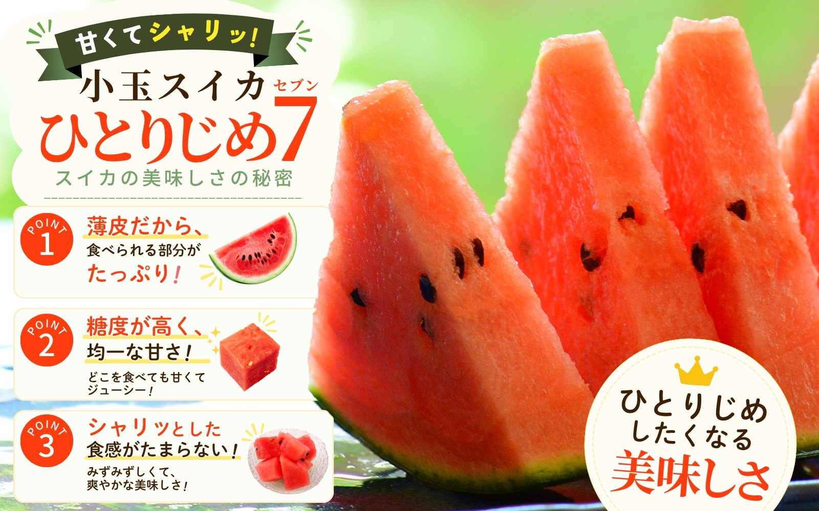 ☆先行予約☆【産地直送】和歌山産小玉すいか「ひとりじめ7(セブン)」2玉入り 3.5kg以上【2027年6月下旬より発送】/ フルーツ 果物 くだもの 和歌山 西瓜 スイカ 小玉すいか 小玉【tec501D】