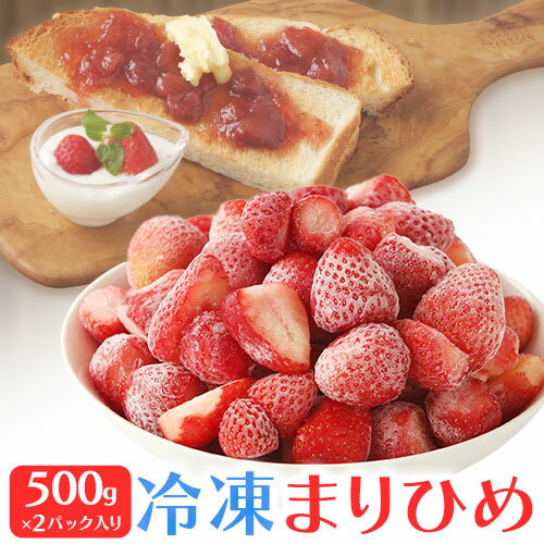【ふるさと納税】冷凍いちご まりひめ 1kg (500g×2袋) 紀のファーム株式会社 《30日以内に出荷予定出荷（土日祝除く）》 和歌山県 紀の川市
