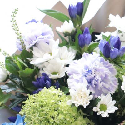 ふるさと納税 筑西市 【毎月定期便】季節のお花で束ねた仏花【花瓶用】/Lサイズ全12回 |  | 03