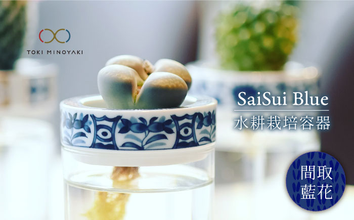 
【美濃焼】SaiSui Blue（間取藍花）【大東亜窯業】【TOKI MINOYAKI返礼品】鉢 園芸 インテリア [MAG008]

