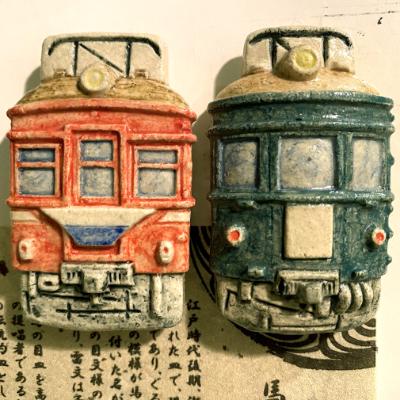 ふるさと納税 瀬戸市 電車の顔マグネット(2種類セット)8032-1　