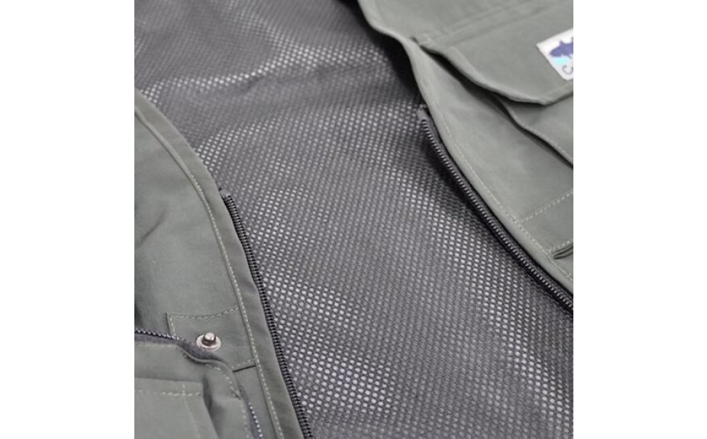 フィッシングベストNFC-2170＜カラー：カーキグリーン  サイズ：3L   肩幅44cm/胸囲120cm/着丈59cm＞