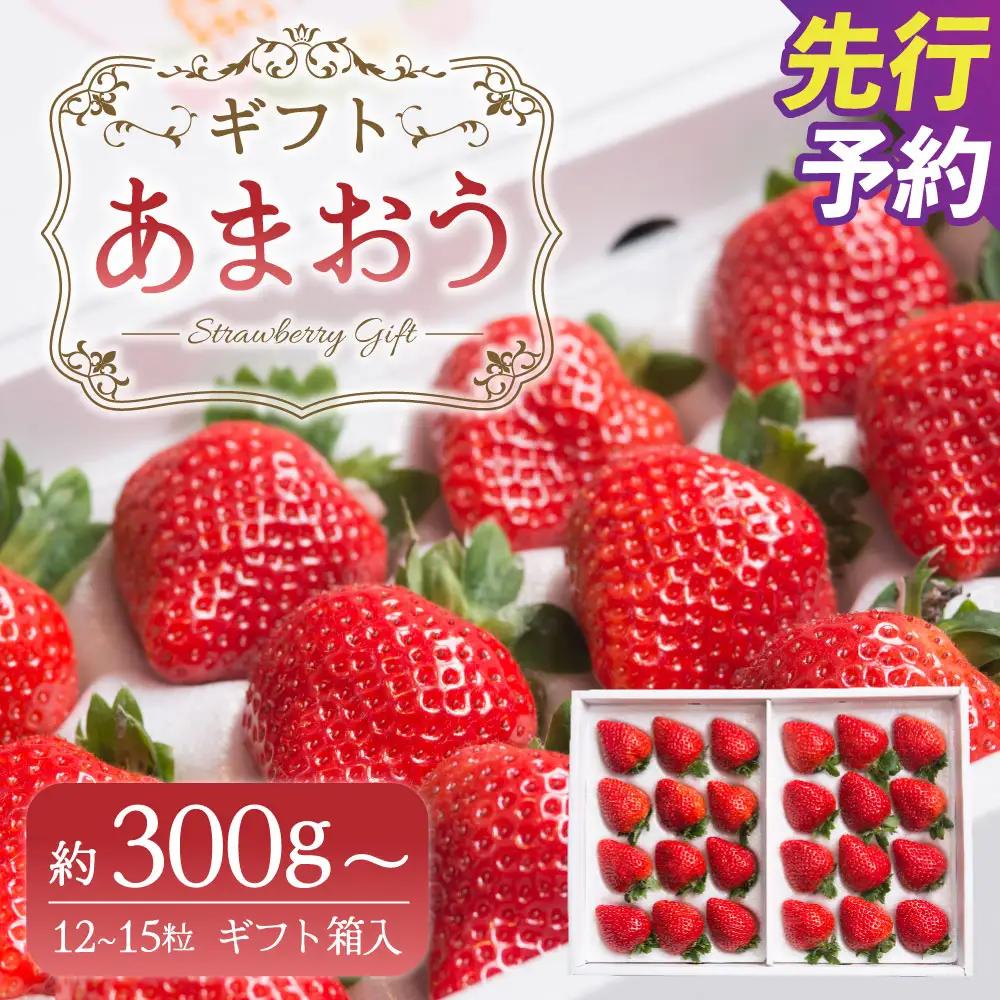 A160 【ギフト】 あまおう 12～15粒 いちご 【2026年12月上旬～2027年3月下旬発送予定】
