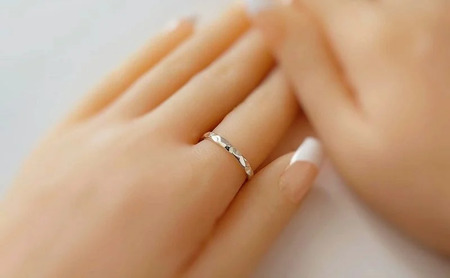 シルバーリング 槌目リング 2.8ミリ 選べるサイズ アクセサリー 指輪 アクセサリー ジュエリー