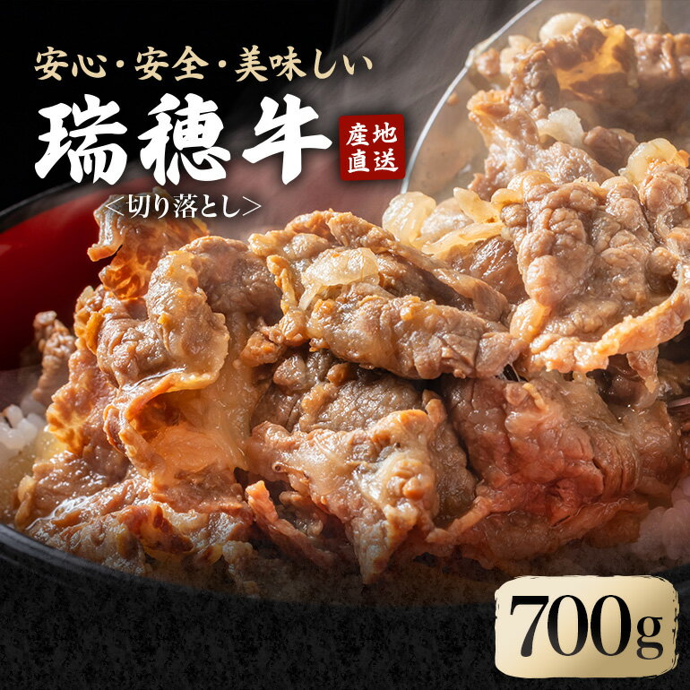 【ふるさと納税】 瑞穂牛切り落としセット 約700g 冷凍配送 牛肉 ブランド牛 茨城県 モモ ばら かた 赤身 霜降り 部位ミックス 国産 切り落とし 国産牛 柔らか 牛丼 肉じゃが 冷凍 お取り寄せ 送料無料 【（株）フロンティアロード】 【ho0862】