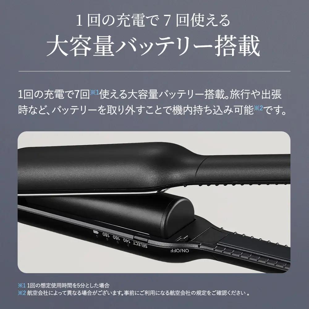 F170 SHARP パワーモバイルコードレスアイロン IB-S510B-W(ホワイト系ルミナスホワイト)