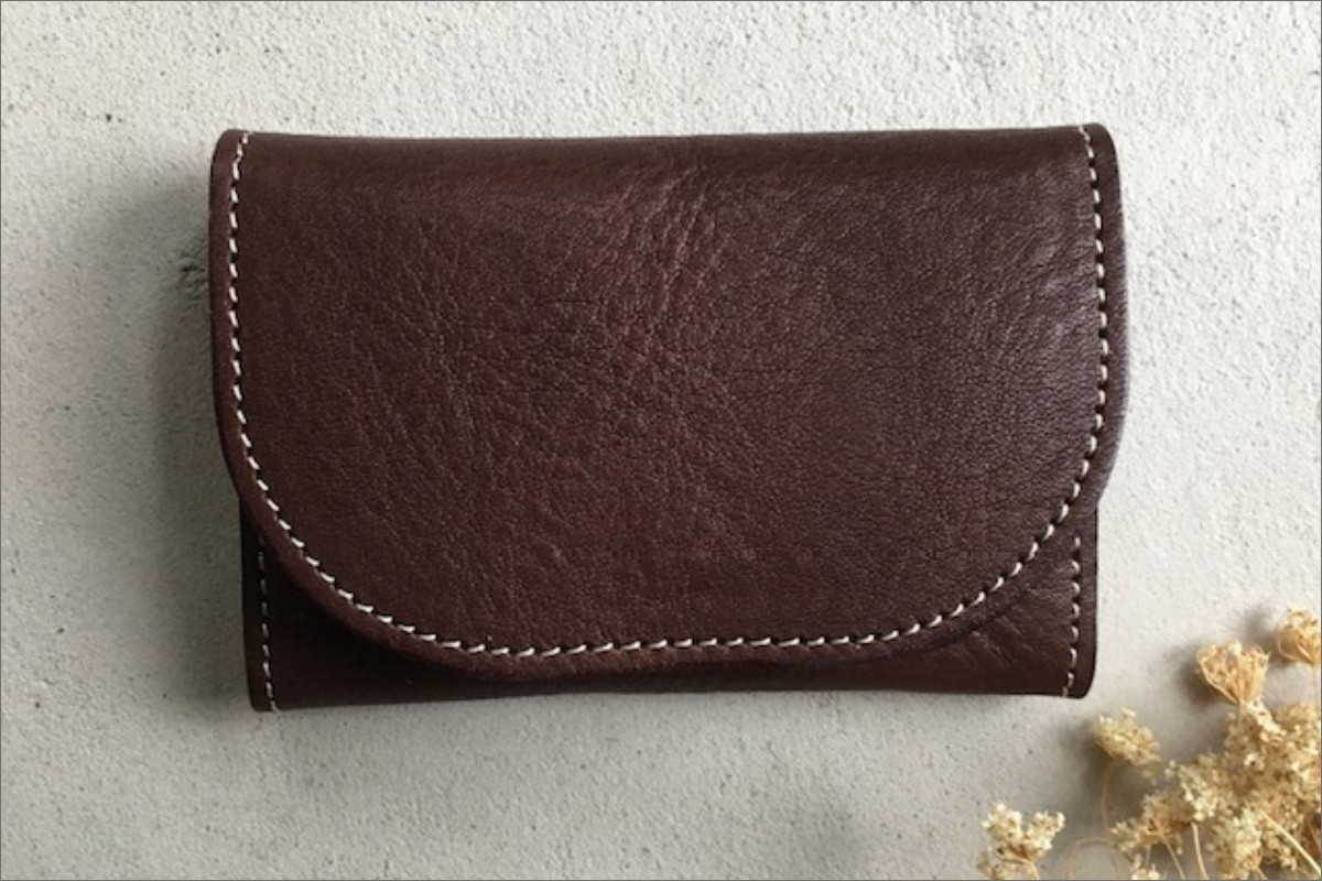 
            カードケース（ダークブラウン）革小物 レザー 革 ケース おしゃれ 選べるカラー　LC00010
          