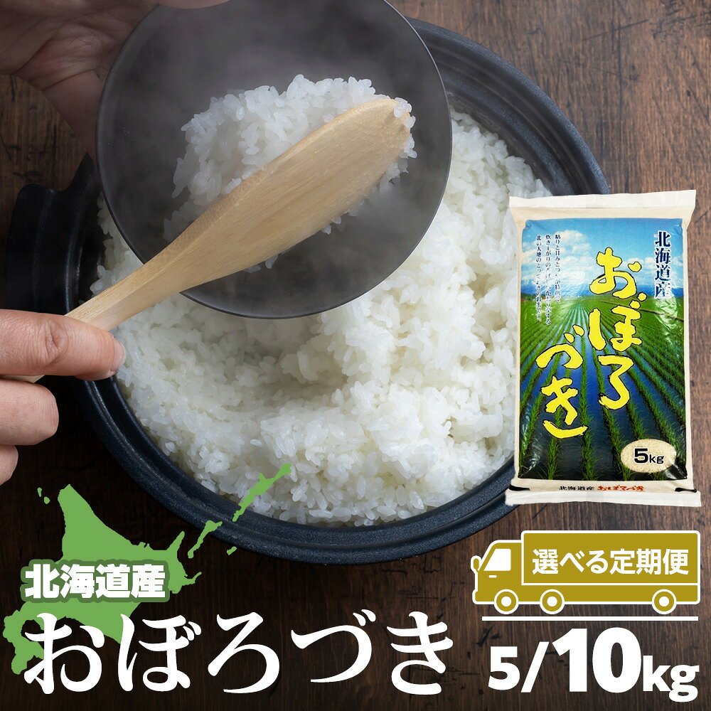 【ふるさと納税】【選べる定期便】【令和7年産】北海道産 おぼろづき 選べる5kg〜10kg 1袋5kg米 お米 北海道産米 米 北海道米 北海道産 北海道ふるさと納税 稚内 ふるさと納税 北海道 【配送不可地域：沖縄・離島】