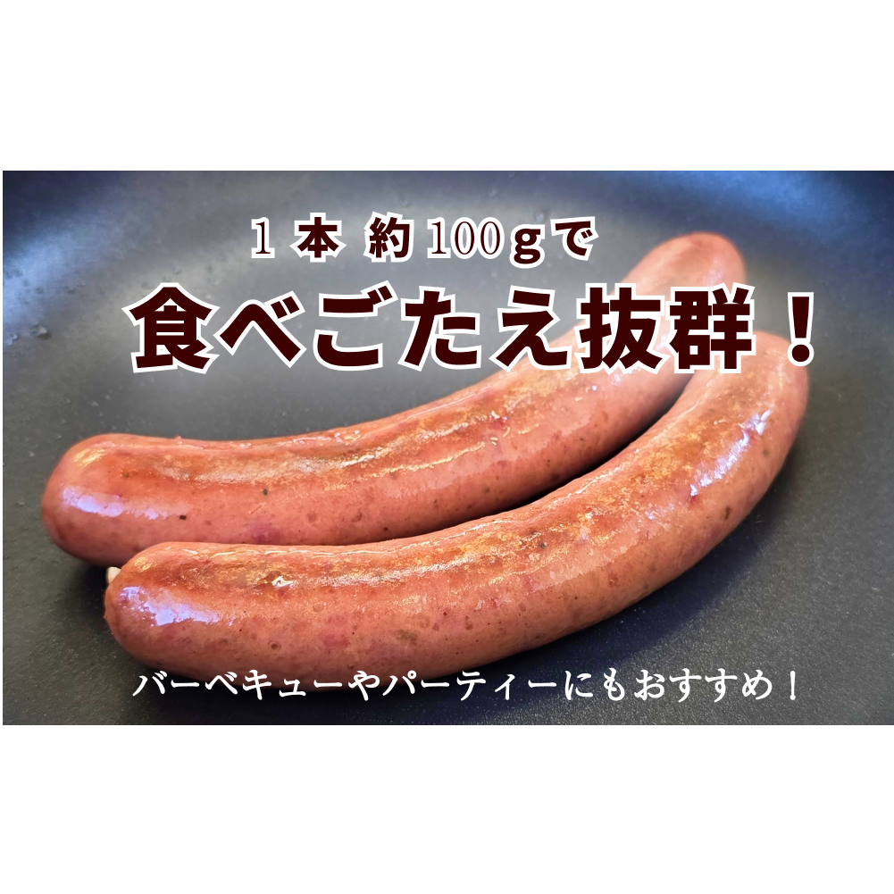 北海道産 黒毛和牛 100％ こぶ黒 BIG フランクフルト 4本 入り 【LC】 和牛 牛肉 ソーセージ 冷凍_イメージ4