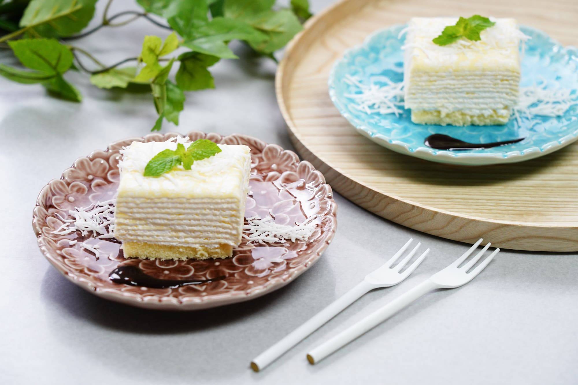 
            有田焼 花詰め彫 色釉銘々皿 ペアセット 大慶 皿 食器 A24-46
          