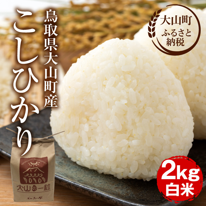 
                  【令和8年10月以降発送新米】MS-96 大山町産こしひかり【大山の一粒】２ｋｇ（白米）
                