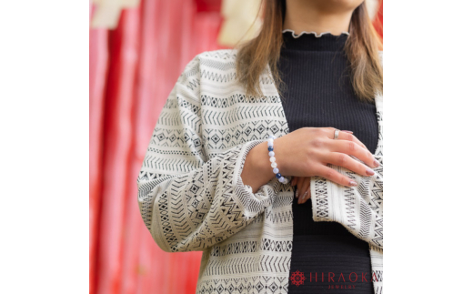 良縁を引き寄せれるように♪縁招きパワーストーンブレスレット(縁結び04)･8mm玉 (21.6cm) 21.6cm