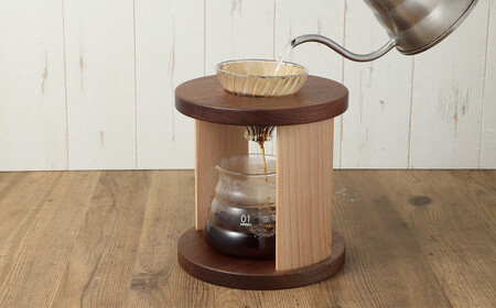 コーヒードリッパースタンド〈ブラックウォールナット〉 | ARAMS コーヒースタンド ドリッパースタンド コーヒードリップスタンド コーヒードリッパーホルダー おしゃれ コーヒー スタンド 岐阜県 