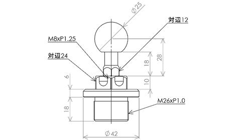 マルチマウントアームセットφ25-φ23　kawasaki（カワサキ）Ninja1000 1400GTR用 NAVI-MSS-K-M26B25B23 雑貨 日用品