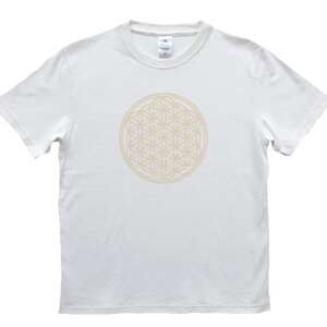 Tシャツ フラワー・オブ・ライフ 姫川薬石 ヘンプ生地 (半袖 Mサイズ)【1621242】