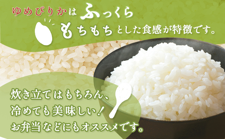 【3回定期便】合鴨農法ゆめぴりか 【胚芽米仕様精米】【有機肥料/無農薬・無化学肥料･備蓄用】令和６年度米 正味10kg(1kg×10袋) 水田環境鑑定・米食味鑑定士鑑定米【Yesclean農法認定品】