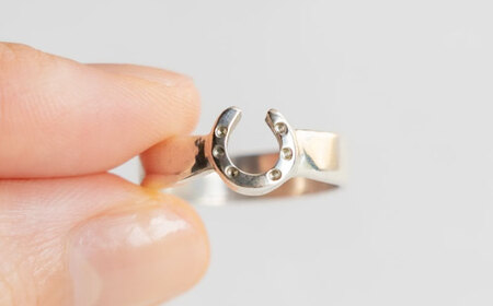 【選べるサイズ】 馬蹄 リング シルバー925  5mm 14号～20号　ハンドメイド アクセサリー シルバーリング  栗東市 / norim[BIBP016] リング リング リング リング リング