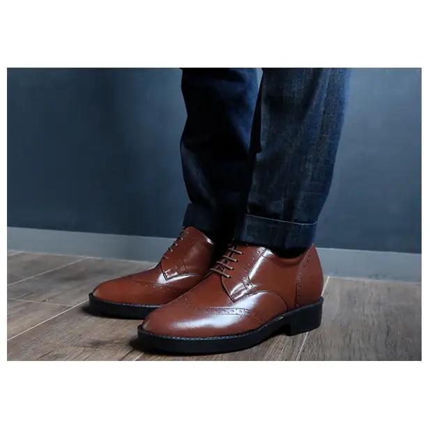 シークレットシューズ ウイング 茶 シークレットシューズ 26.0cm