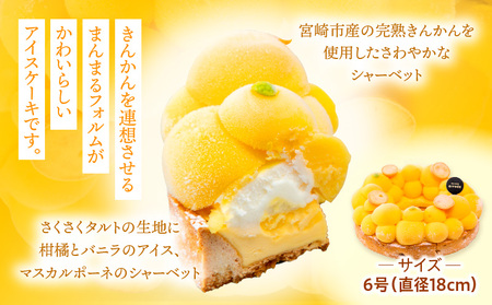 【江森宏之シェフ考案】宮崎市産きんかんのアイスケーキ アイスケーキ 金柑 きんかん