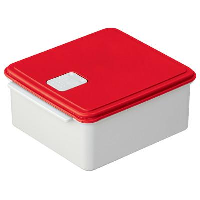 ふるさと納税 奈良市 652097 UDY1ST 電子レンジスチーム調理&amp;保存容器 M レッド 奈良県奈良市 4-016