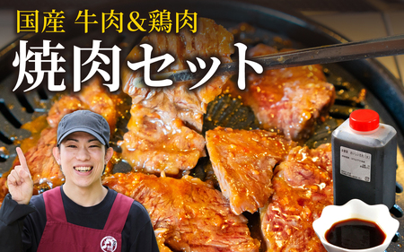 焼肉 BBQ セット  牛ハラミ ホルモン 若鳥 親鳥 [C-019003]　